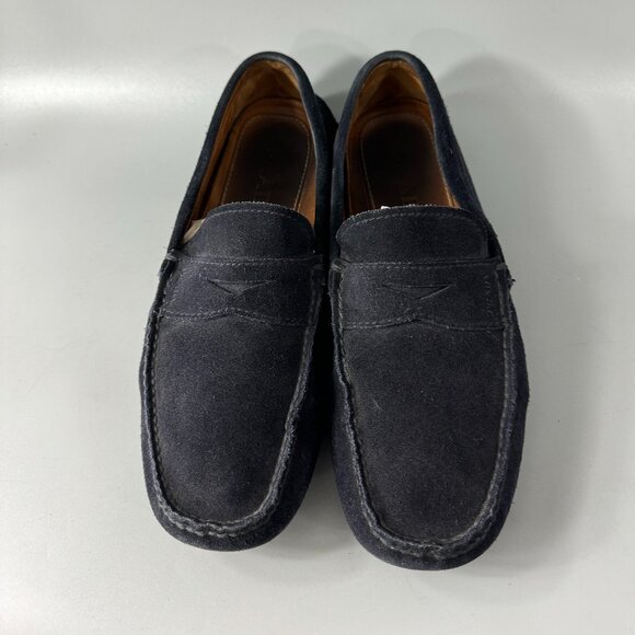 Prada Navy blue Suede Leather Driving Loafers, Size 7 (US8) main image 4